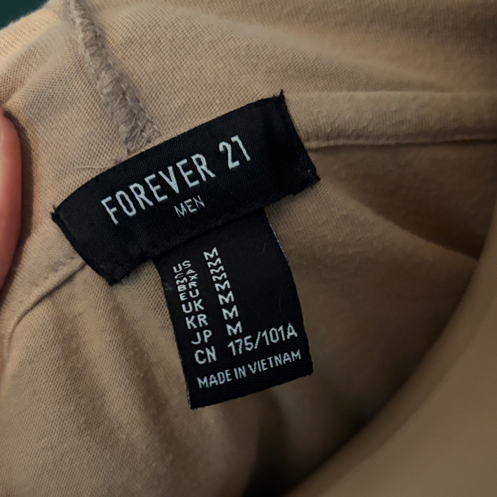 Forever 21 Tan Hooded Sweatshirt - Picture 2 of 3